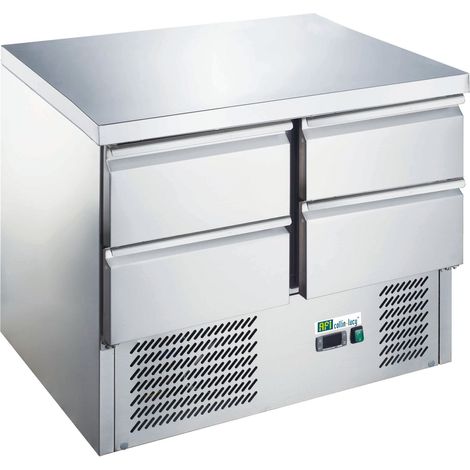 Saladette Réfrigérée Inox Série Star 700 avec 4 Tiroirs GN 1/1 - AFI Collin Lucy