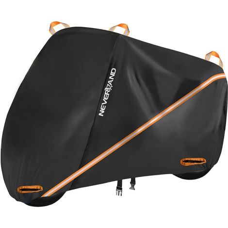 Motorrad Abdeckplane wasserdicht, reflektierend, mit Verriegelungsösen, Größe L (220x95x110cm) (1/5)