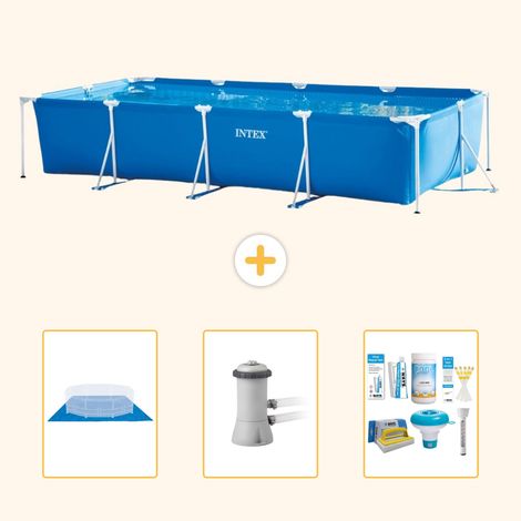 Intex Piscine Tubulaire Rectangulaire - 450x220x84 cm - 4-pièces  S21260 (1/4)