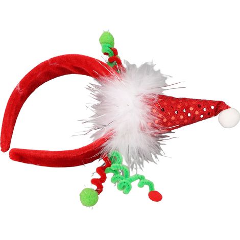 Serre-tête de Noël Mignon Doux Coloré pour Adultes Filles Garçons Chapeau de Fête (G685) (1/5)