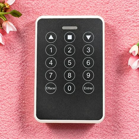 Interrupteur à code sans fil étanche 433 MHz noir pour porte de garage et volet 433 noir 40 g – Livraison gratuite
