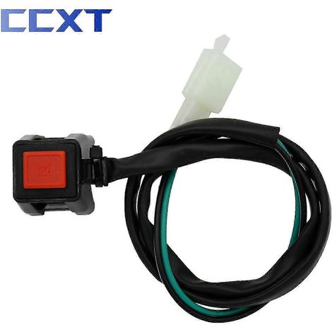 Interrupteur marche/arrêt/démarrage/coupure de flamme au guidon pour moto/quad, compatible avec tous les modèles KTM, Honda, Kawasaki, Yamaha et Suzuki. Universel.