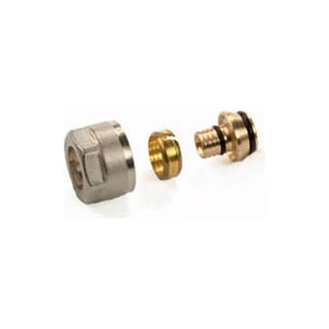 ÉCROU NICKELÉ OGIVE ET INSERT EUROCONO POUR TUYAU MULTICOUCHE Dimension : 3/4"EKx16 2.0