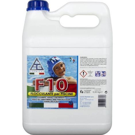 4 x FLOCCULANTE P/PISCINA LIQUIDO F10 5 L