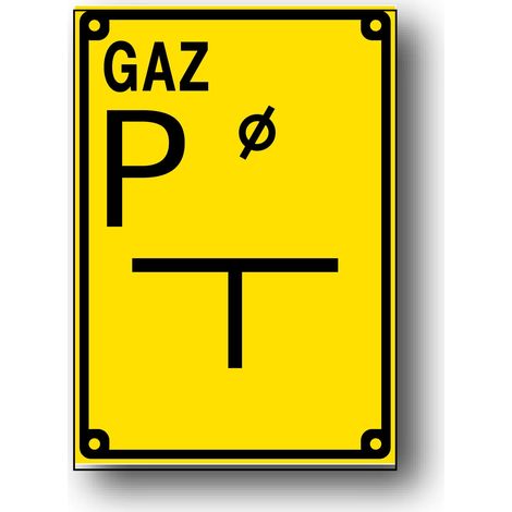 Messpunkt-Orientierungsplatte 140x200 GASROHR PVC-Hartplatte