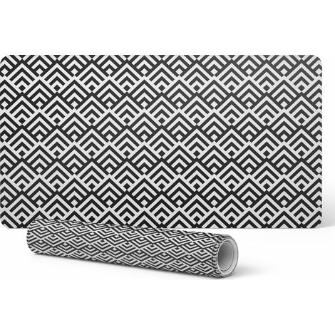 Alfombrilla de escritorio para dise帽adores gr谩ficos y dise帽adores, estampado geom茅trico, 100x50 cm.