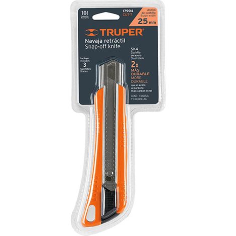 Truper Cutter con alma metálica 18 cm 25 mm - 3 hojas