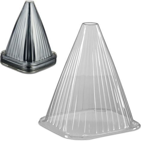Cones de protection pour plantes gris lot de 32