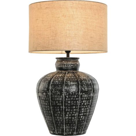 Lampe de salon élégance en aluminium noir - Noir patiné (1/5)