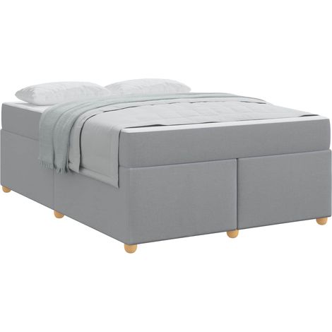 Maison Exclusive - Struttura del letto Grigio chiaro 160 x 200 cm Tessuto