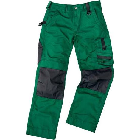 Pantalón de trabajo Campo, Talla 48, verde /gris