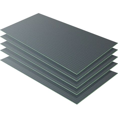 Pannello di Costruzione da Piastrellare in Estruso Polistrirene Rigido per l’Isolamento della Casa e del Bagno Dimensione 1250x600X6 mm (5 pezzi / set) (1/5)