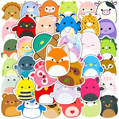 Lot de 100 autocollants animaux, PVC imperméable, adhérence forte, pour ordinateur portable, skateboard, scrapbooking (1/5)