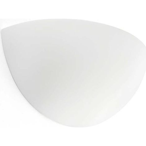 Faro Snow - Applique murale d'intérieur à 1 lumière en plâtre blanc, E14 (1/5)