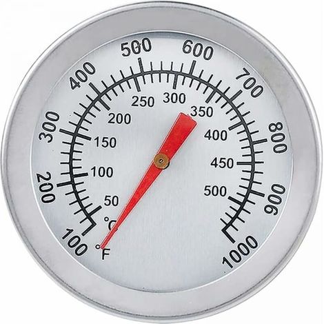 Grillthermometer, Ofenthermometer aus Edelstahl, max. 500 °C/1000 °F, analoge Anzeige (1/5)