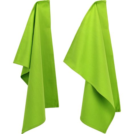 Lot de 2 torchons cuisine toile PURE KITCHEN TEA TOWEL
