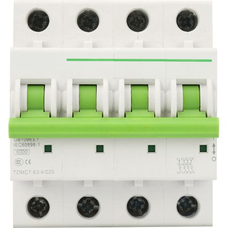 Zoternen TOMC7-63 4P C tipo 6KA interruttore automatico di protezione contro le perdite interruttore automatico (25A)