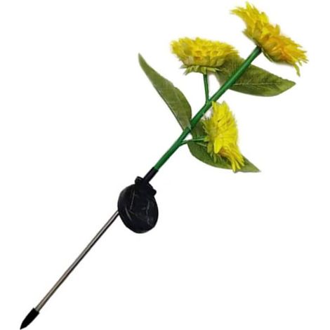 royaluxe -BESPORTBLE 1 Pc lumière solaire lampes solaires à leds lumières de jardin menées décor lampe de jardin lampe solaire tournesol imperméable lanterne lampadaire lumière de jardin lampe à gazon (1/5)