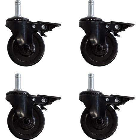 4er Set Ersatz-Rollen aus Gummi für PLATINUM BLACK Gasgrills (1/5)