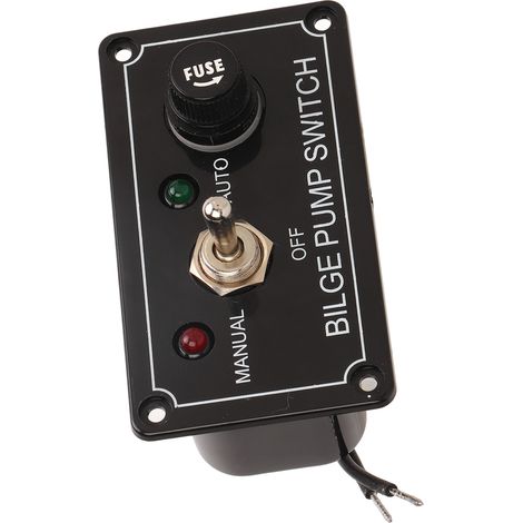 Interrupteur Pompe de Cale 3 Positions Panneau Bateau Marin Manu Auto Arrêt Toggle Rocker 12V (1/5)