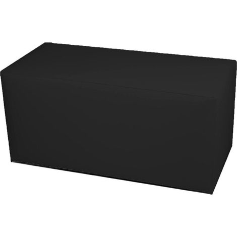 Dmora - Pouf Aceto, Poltrona multiuso, Poltroncina sacco, Pouf poggiapiedi, Made in Italy, 90x40 h42 cm, Nero