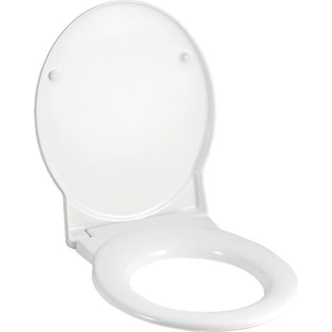 Geberit Joly WC-Sitz mit Absenkautomatik, Befestigung von oben, Weiß/glänzend (1/4)