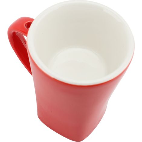 Decdeal Tasse à Fondue fondante au chocolat, chauffe-beurre en céramique, fournitures avec fourchette pour la cuisine rouge