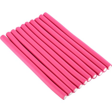 Lot de 10 rouleaux souples magiques pour boucler les cheveux, tiges flexibles DIY coiffure (1/5)