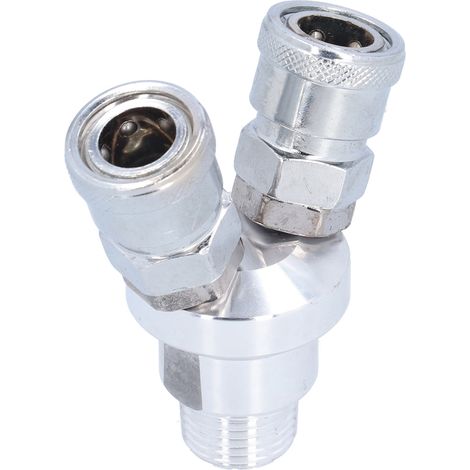 Accessoires de connexion en alliage résistant à la corrosion pour séparateur d'air, destinés aux engins de chantier (SMV 2 voies). (1/5)