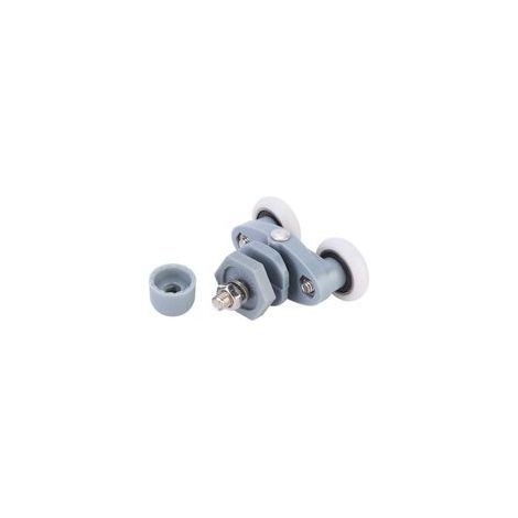 8pcs Rouleau Porte Coulissante, Durable En Plastique Coulissant Rouleau Douche Aurlane Salle De Bains Porte En Verre Oor Rouleaux Roulement Piste Roue (20mm) (1/4)