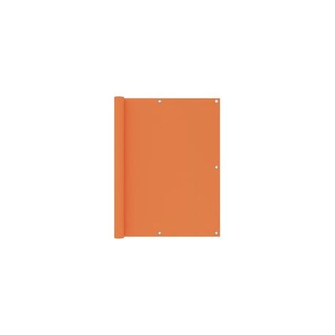 Paravent de balcon orange, 120 x 500 cm, tissu Oxford - Crezuo (1/4)