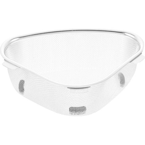 Crépine d'évier triangulaire en acier inoxydable de 15 cm