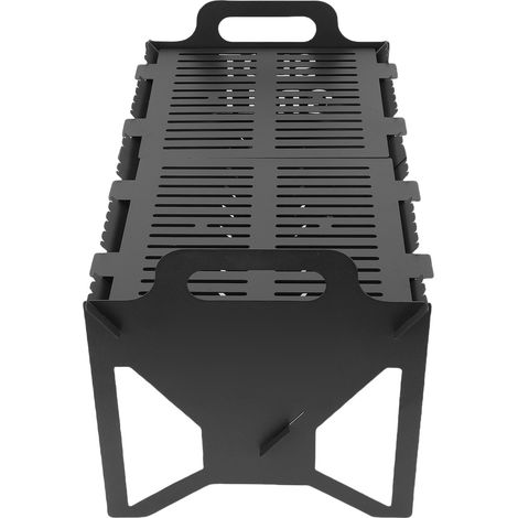 Barbecue pliable et portable à fentes, idéal pour les pique-niques en plein air, les voyages et le jardin. (1/5)