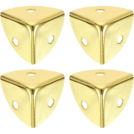 Protezione angolare per bagagli in acciaio nichelato da 40 mm, accessori antiurto per angoli dei bagagli (oro) (1/5)