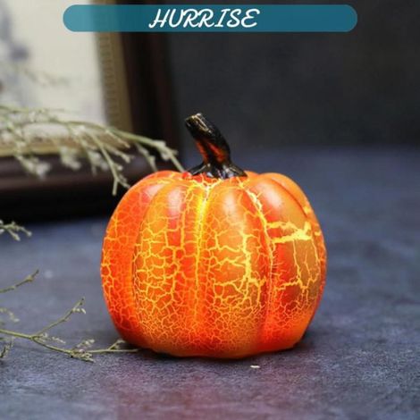 Sonew lampe citrouille en résine Lanterne citrouille LED en résine pour Halloween, lampe citrouille, plusieurs deco lampe Orange (1/4)