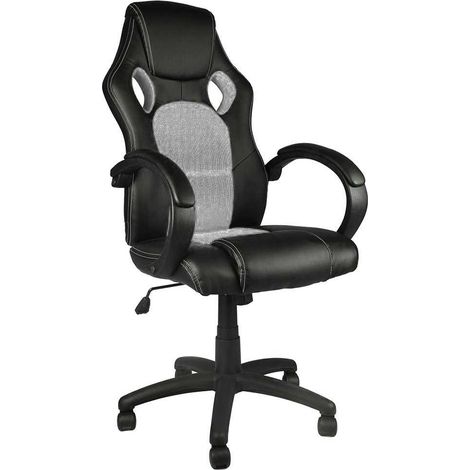 Sedia Poltrona Da Ufficio Direzionale Ruote Girevoli Sportiva Racer Gaming Grey