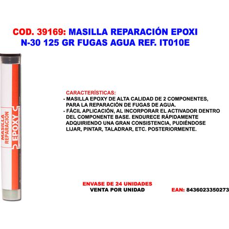 FPLUS masilla reparacion epoxi n-30 125 gr fugas agua it010e