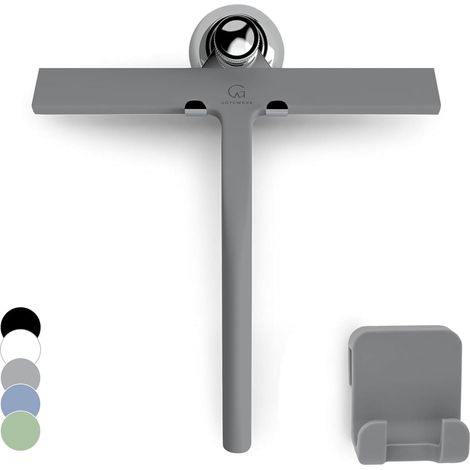 Raclette Douche Silicone, pour Vitre et Paroi, Gris 28 cm (1/5)