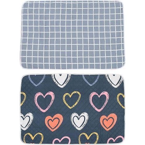 Set mit 2 Babybettauflagen, Inkontinenz- und Menstruationsschutz – 70,00 x 50,00 x 0,50 cm (1/4)