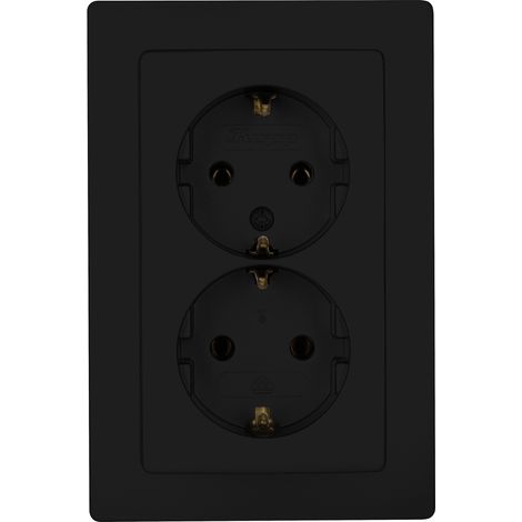 Kopp Einsatz Steckdose Paris Schwarz (matt) 920950089 1 St. (1/7)