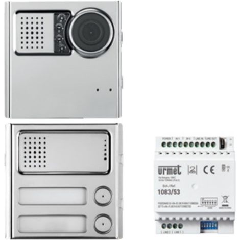 Kit Colonna Secondaria Video 2Voice Sinthesi Steel (Urmet Cod. 1783/739)