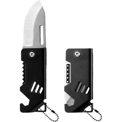 Mini Taschenmesser Schlüsselanhänger Edelstahl Klappmesser Klein für Männer Frauen
