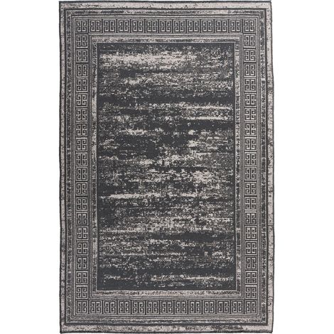 Tapis gris relief 3d style vintage pour salon - 170 x 120 cm (1/4)
