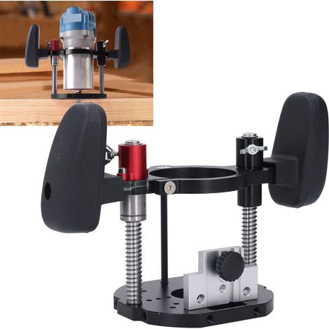 Plateforme élévatrice pour défonceuse, coupe-bordures universel 65 mm, base de table de travail pour défonceuse, outils pour base de scie circulaire en alliage d'aluminium (1/5)