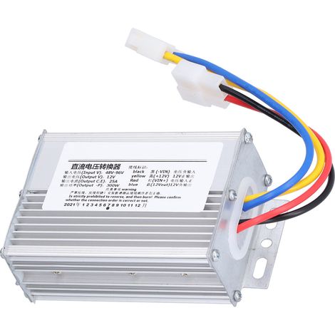 48V-96V auf 12V 25A DC Wasserdichter, stabiler Spannungswandler, effizienter Ausgangsnetzteil-Transformator
