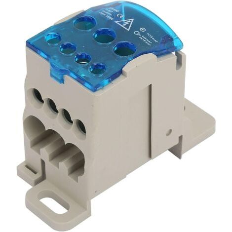 PA Elektrischer Anschlussblock, 80-A-Anschlussverteilerkasten UKK-80A DIN-Schienenanschlussblock Neutraler elektrischer Verteiler Elektrischer Verteilerkasten, für Verteilerschränke (1/5)
