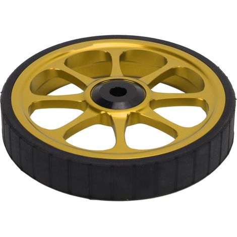 Easy Wheel Faltrad aus Aluminiumlegierung, 82 mm breites Lager, kompatibel mit Brompton 3sixty, goldfarben. (1/5)