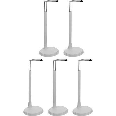 Présentoirs de Poupée Réglables et Étagère de Présentation de Table en Pvc et Métal , Lot de 5 Supports Multifonctions pour Décoration de Maison de Poupée (1/5)