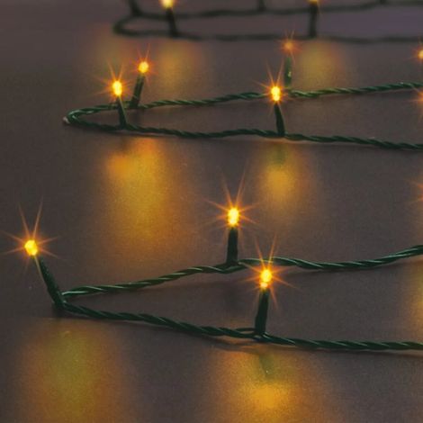 Guirlande lumineuse solaire 5 Mètres 50 LED Blanc chaud 8 jeux de lumière - Feeric Christmas (1/2)
