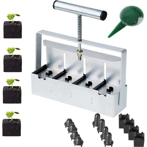 Dengmx-Blocage du Sol à la Main 4x2 inch Seed Block - acier, 2 pouces, compatible SIMPLE - été / jardinage (1/5)